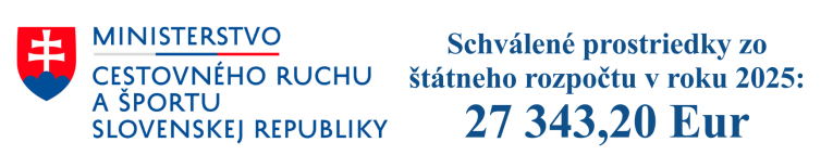 Logo ministerstvo cestovného ruchu - schválenie dotácie